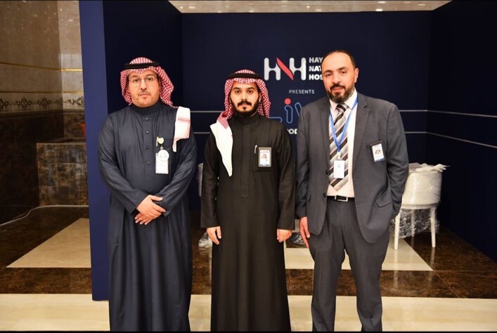 Dr. Mohamed Salama with healthcare leaders at an HNH professional event