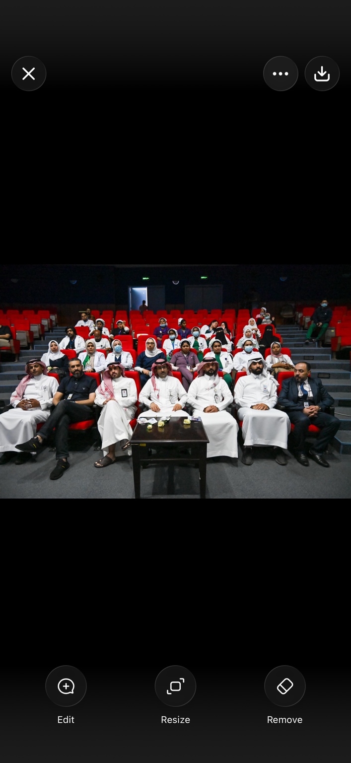 Dr. Mohamed Salama with healthcare professionals during a hospital engagement
